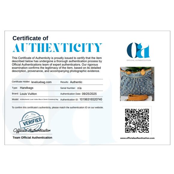 💎✨Authentic Louis Vuitton Blue in Denim Crossbody Bag - Picture 8 of 8